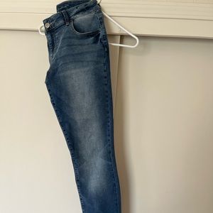 Maurice’s Jeans with plaid rolled hem